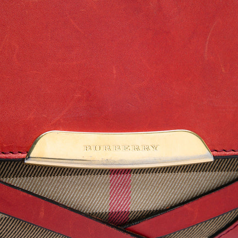 Bridle Abbott Crossbody Bag House Check Canvas and Leather Small