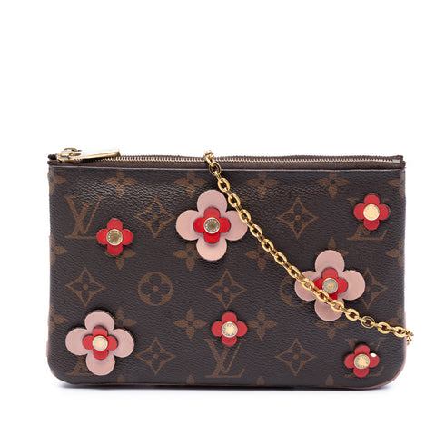 Double Zip Pochette Limited Edition Blooming Flowers Monogram Canvas