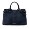 Banner Tote Leather and House Check Canvas Medium