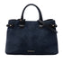 Banner Tote Leather and House Check Canvas Medium