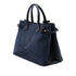 Banner Tote Leather and House Check Canvas Medium