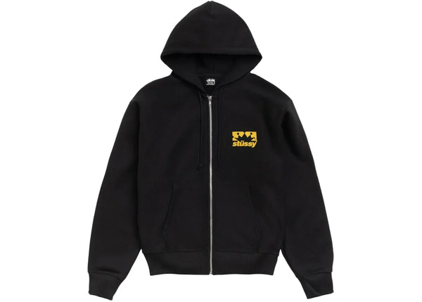 Stussy Box Crown Zip Hoodie Black