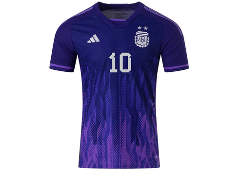 adidas Argentina 2022-23 Messi Away Jersey Legacy Indigo/Purple Rush