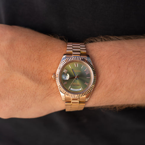 Seikojust – Rose Gold & Olive Green