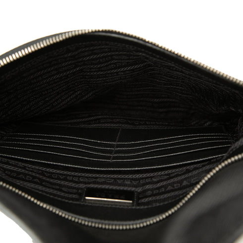 Briefcase Tessuto and Saffiano Leather Large