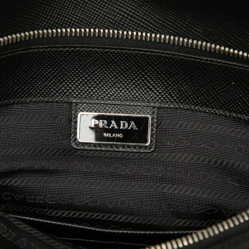 Briefcase Tessuto and Saffiano Leather Large