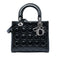 Lady Dior Bag Cannage Quilt Patent Medium