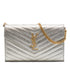 Classic Monogram Wallet on Chain Matelasse Chevron Leather Medium