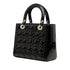 Lady Dior Bag Cannage Quilt Patent Medium