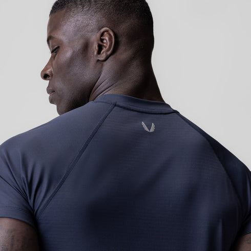 0839. 3D-Lite® 2.0 Lycra® Fitted Tee - Navy "OTWR"