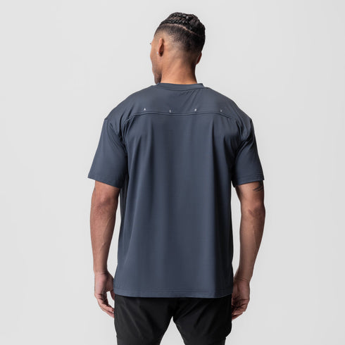 0822. AeroSilver® Oversized Tee - Navy