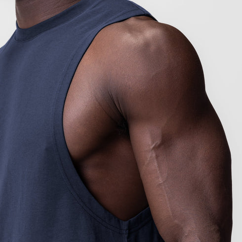 0926. Supima® Muscle Tank - Navy