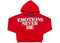 Mixed Emotion End Rhinestone Hoodie Red