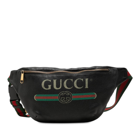 Logo Belt Bag Printed Leather Medium
