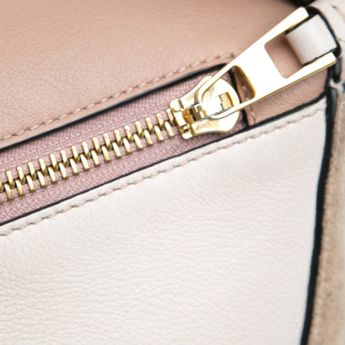 Puzzle Bag Leather and Suede Small