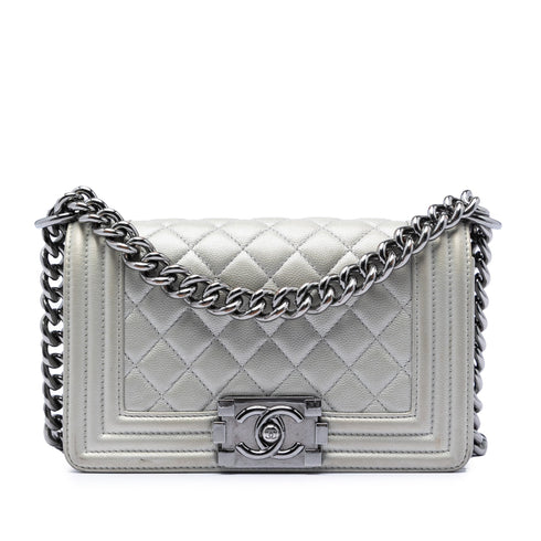 Boy Flap Bag Quilted Calfskin Small