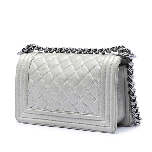 Boy Flap Bag Quilted Calfskin Small