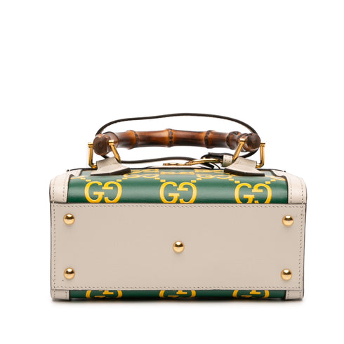 Diana NM Bamboo Handle Tote GG Printed Leather Mini