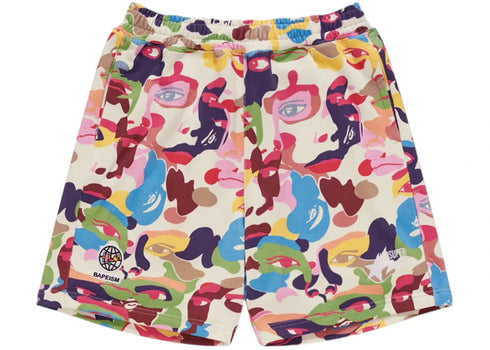 BAPE x KidSuper Camo Sweat Shorts Multicolor