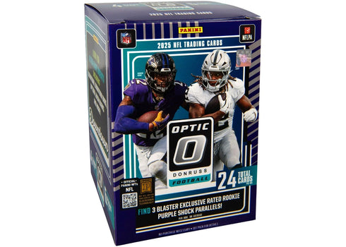 2025 Panini Optic Donruss Football NFL (Purple Shock Parallells) Blaster Box