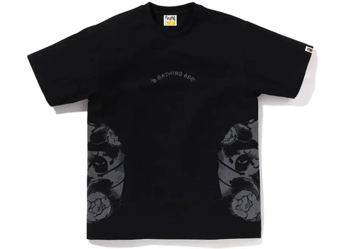 BAPE Japanese Tattoo Side Big Ape Head Tee Black