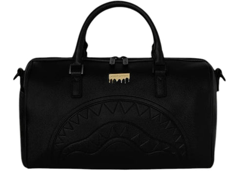 Sprayground Gold Brick Drop Mini Duffle Bag Black/Gold