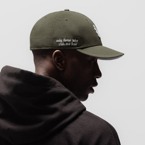 New Era® 59Fifty® Low Profile Hat - Faded Olive/White "Wings"