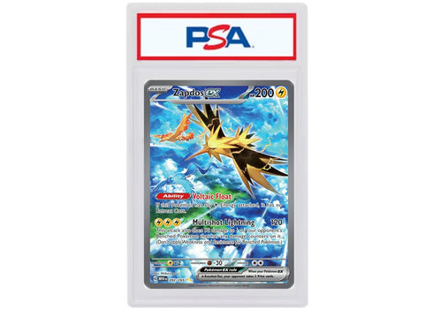 Zapdos ex 2023 Pokémon Scarlet & Violet 151 Special Illustration Rare #202/165 (PSA Graded)