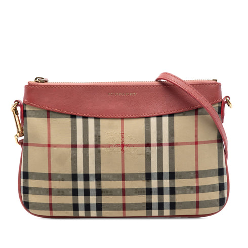 Peyton Crossbody Bag Horseferry Check Canvas