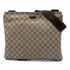 Zip Top Messenger Bag GG Coated Canvas Large