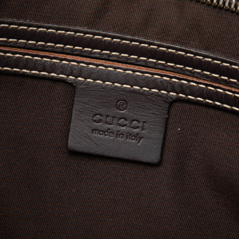 Zip Top Messenger Bag GG Coated Canvas Large
