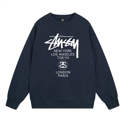 Stussy Sweatshirts Autumn/Winter Fleece Couple Sweatshirts