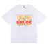 Rhude T-shirt Micro Label Castle Letter Logo Pattern Short Sleeve T-shirt Loose