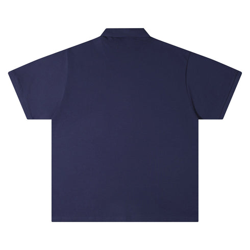 Gallery Dept T-Shirt Alphabet Slogan Lapel Short Sleeve Polo Shirt