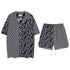 Rhude T-shirt Family Totem Casual Short Sleeve Shirt, Shorts