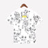 Denim Tears Shirt Full Graffiti Print Short Sleeve T-Shirt