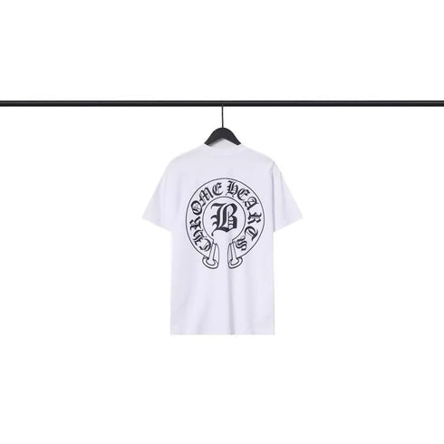Chrome Heart T Shirts Sanskrit Cross Print Loose Short Sleeve T-Shirt