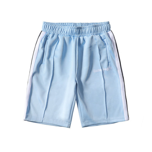 Palm Angle Shorts Palm Angels Casual Striped Shorts Elastic Men and Women Sports