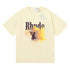 Rhude T-shirt gradual change color bird print short sleeve T-shirt
