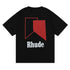 Rhude T-shirt Micro Standard Geometric Square Color Matching Printed Short Sleeve T-shirt