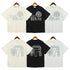 Rhude T-shirt Micro Label Letter Logo Line Pattern Short Sleeve T-shirt Loose