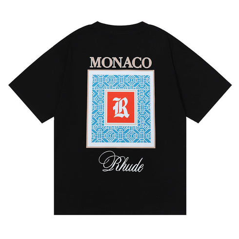 Rhude T-shirt Moroccan Micro Printed Short Sleeve T-shirt