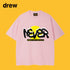 Drew T-shirts Smiley Face Short Sleeve Loose round Neck Short Sleeve