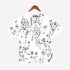 Denim Tears Shirt Full Graffiti Print Short Sleeve T-Shirt