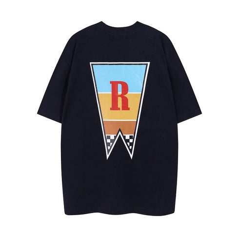 Rhude T-shirt Junior Letter Arrow R Label Short Sleeve T-shirt