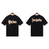 Palm Angels T-shirt Flame Letter Logo Short Sleeve T-shirt