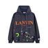 Gallery Dept Hoodie Hand Painted Graffiti Washed Hooded Sweater