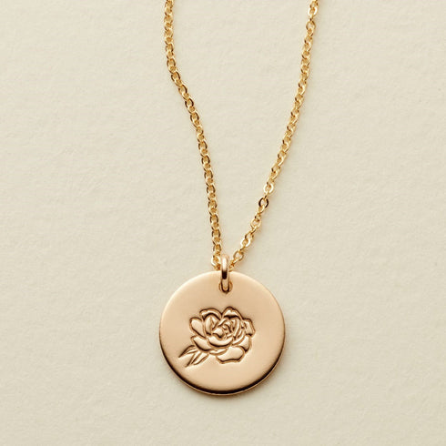 Birth Flower Necklace