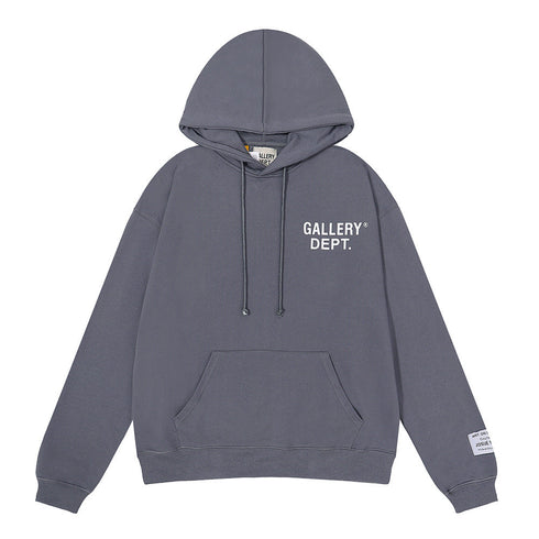 Gallery Dept Hoodie Micro Label Alphabet Slogan Hooded Sweater