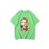 Bathing Ape T-Shirt Printed Round Neck Casual Short Sleeve Multi-Color Blocks Ape Head T-shirt